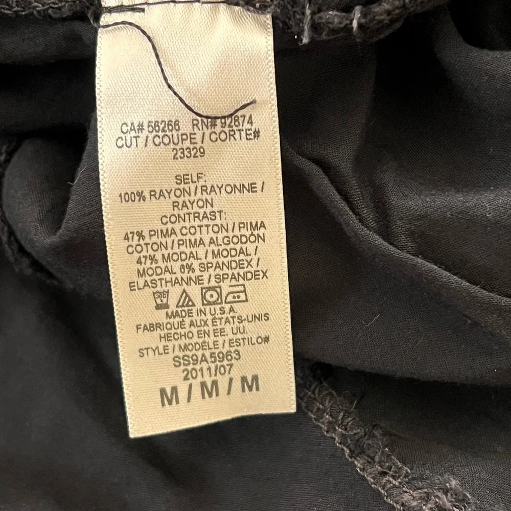 Splendid | Rayon fold over black maxi skirt size medium - Picture 11 of 12